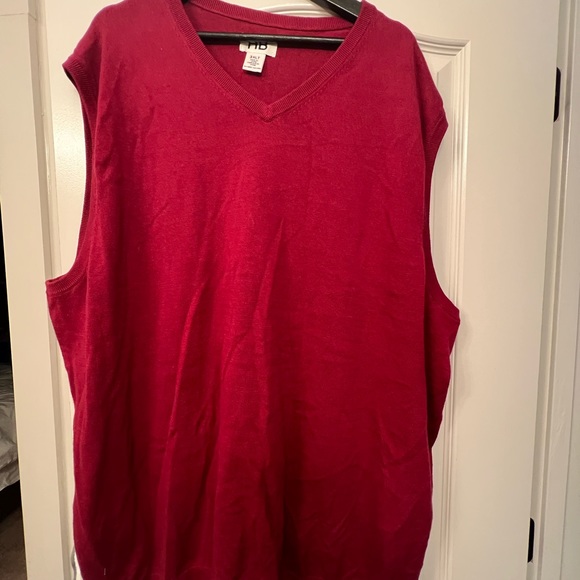 Harbor Bay Big & Tall Vest - 3XLT (maroon) - Picture 5 of 6